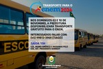 Governo Municipal disponibiliza transporte gratuito para o ENEM 2024 Governo Municipal disponibiliza transporte gratuito para o ENEM 2024