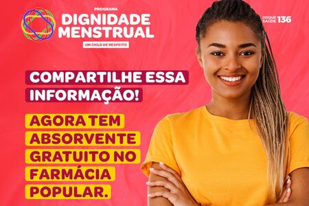 Absorventes gratuitos podem ser retirados na Farmácia Popular em Serranópolis do Iguaçu Absorventes gratuitos podem ser retirados na Farmácia Popular em Serranópolis do Iguaçu