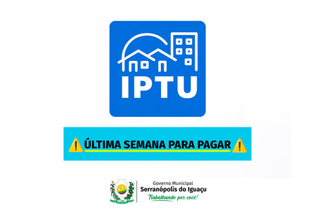IPTU 2025: última semana para pagar a cota única com desconto de 20% IPTU 2025: última semana para pagar a cota única com desconto de 20%