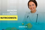 Governo Municipal realiza Processo Seletivo para Nutricionista Governo Municipal realiza Processo Seletivo para Nutricionista