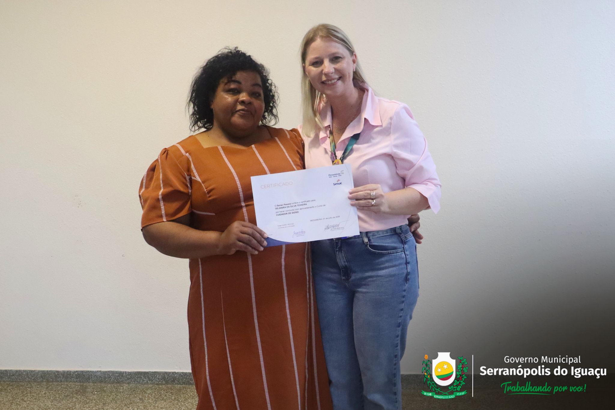 Curso de Cuidador de Idoso é concluído com entrega de certificados em Serranópolis do Iguaçu Curso de Cuidador de Idoso é concluído com entrega de certificados em Serranópolis do Iguaçu