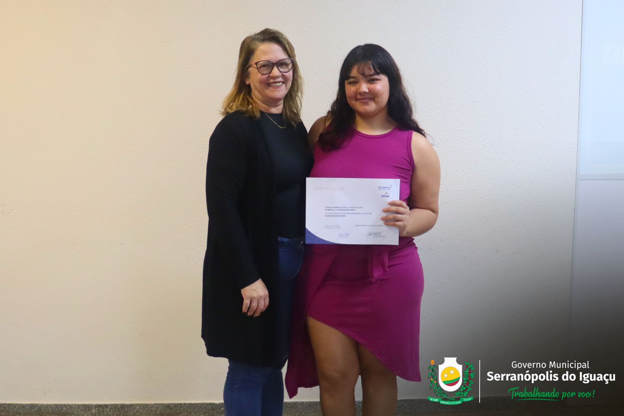 Curso de Cuidador de Idoso é concluído com entrega de certificados em Serranópolis do Iguaçu Curso de Cuidador de Idoso é concluído com entrega de certificados em Serranópolis do Iguaçu
