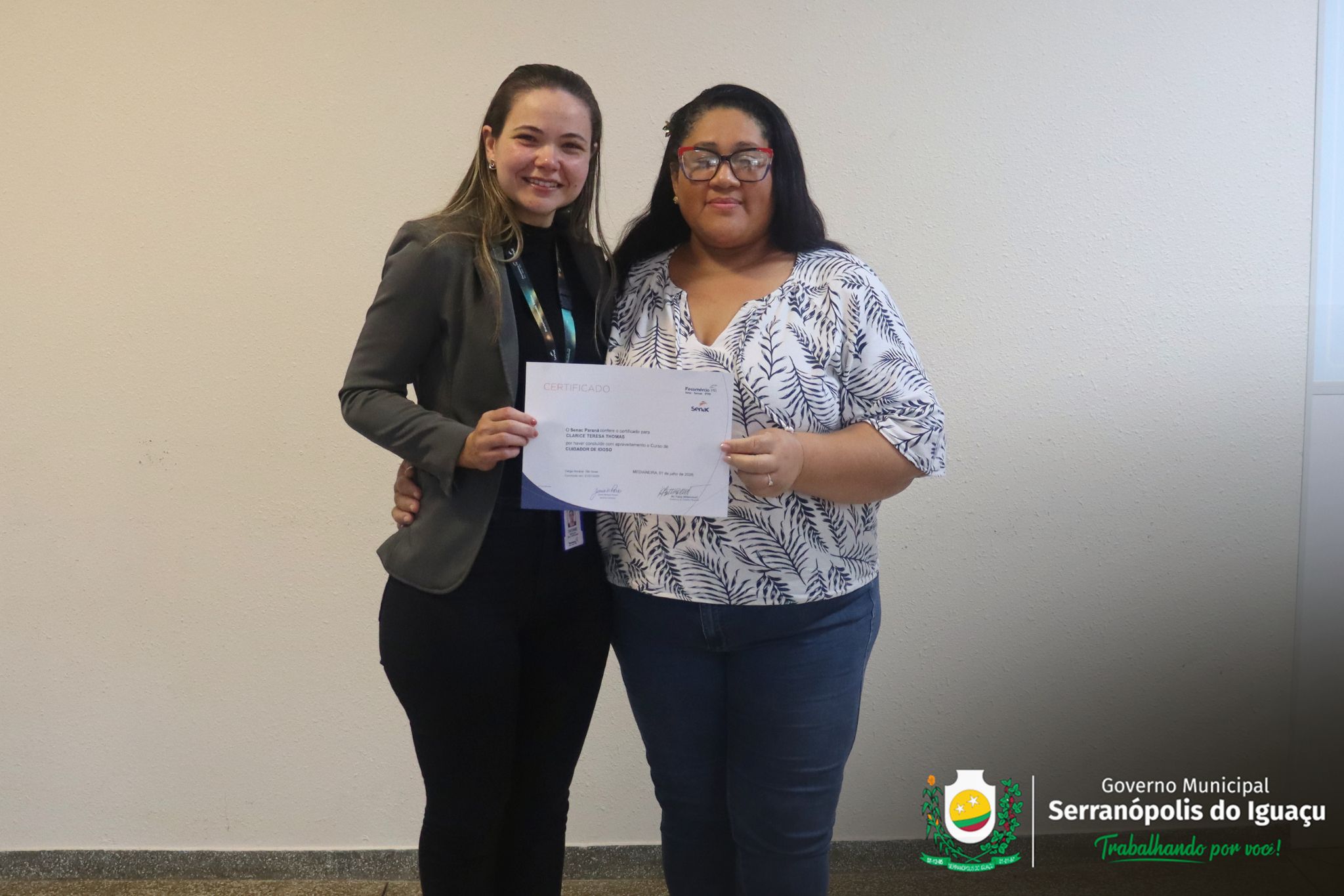 Curso de Cuidador de Idoso é concluído com entrega de certificados em Serranópolis do Iguaçu Curso de Cuidador de Idoso é concluído com entrega de certificados em Serranópolis do Iguaçu