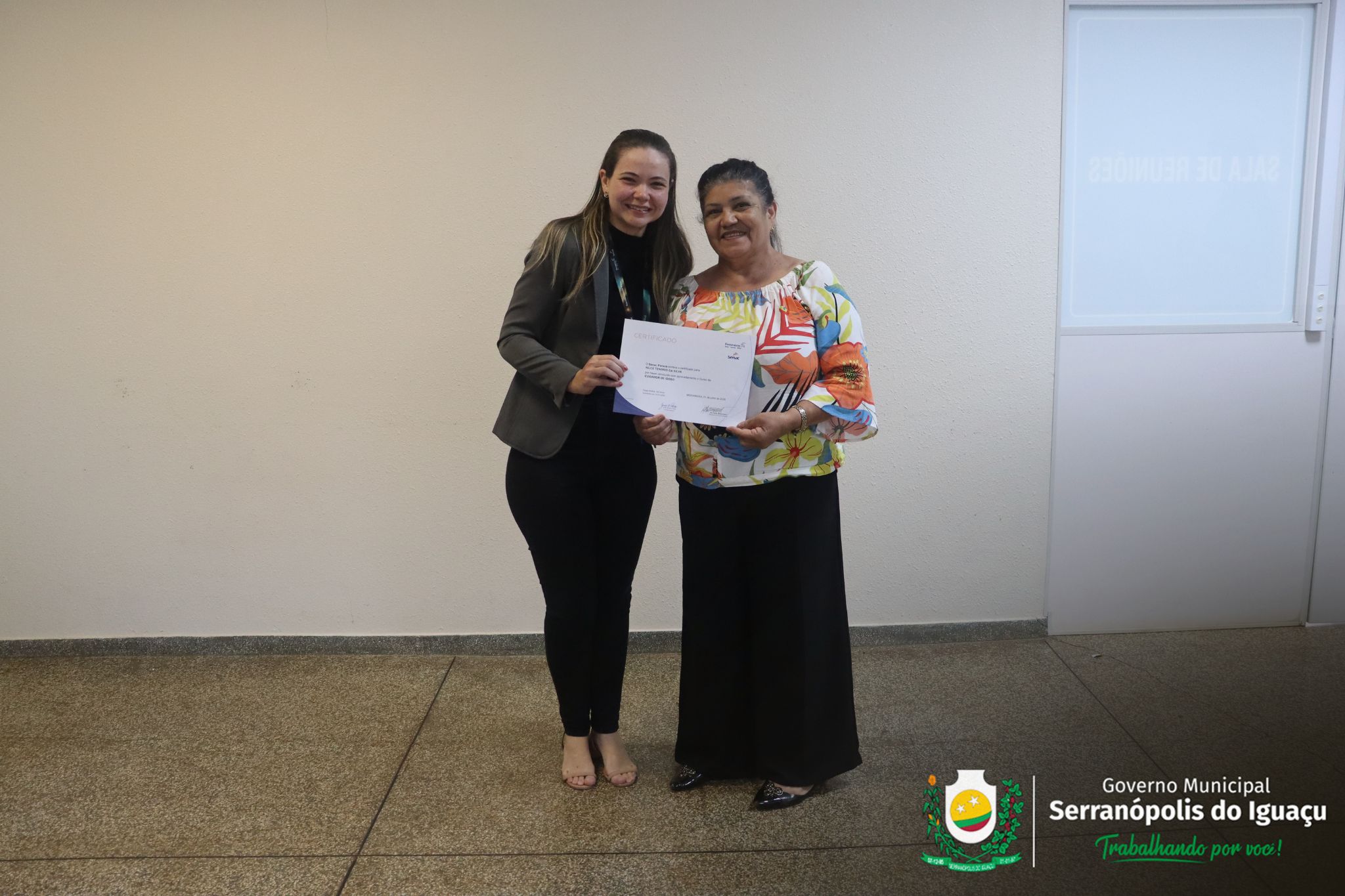 Curso de Cuidador de Idoso é concluído com entrega de certificados em Serranópolis do Iguaçu Curso de Cuidador de Idoso é concluído com entrega de certificados em Serranópolis do Iguaçu