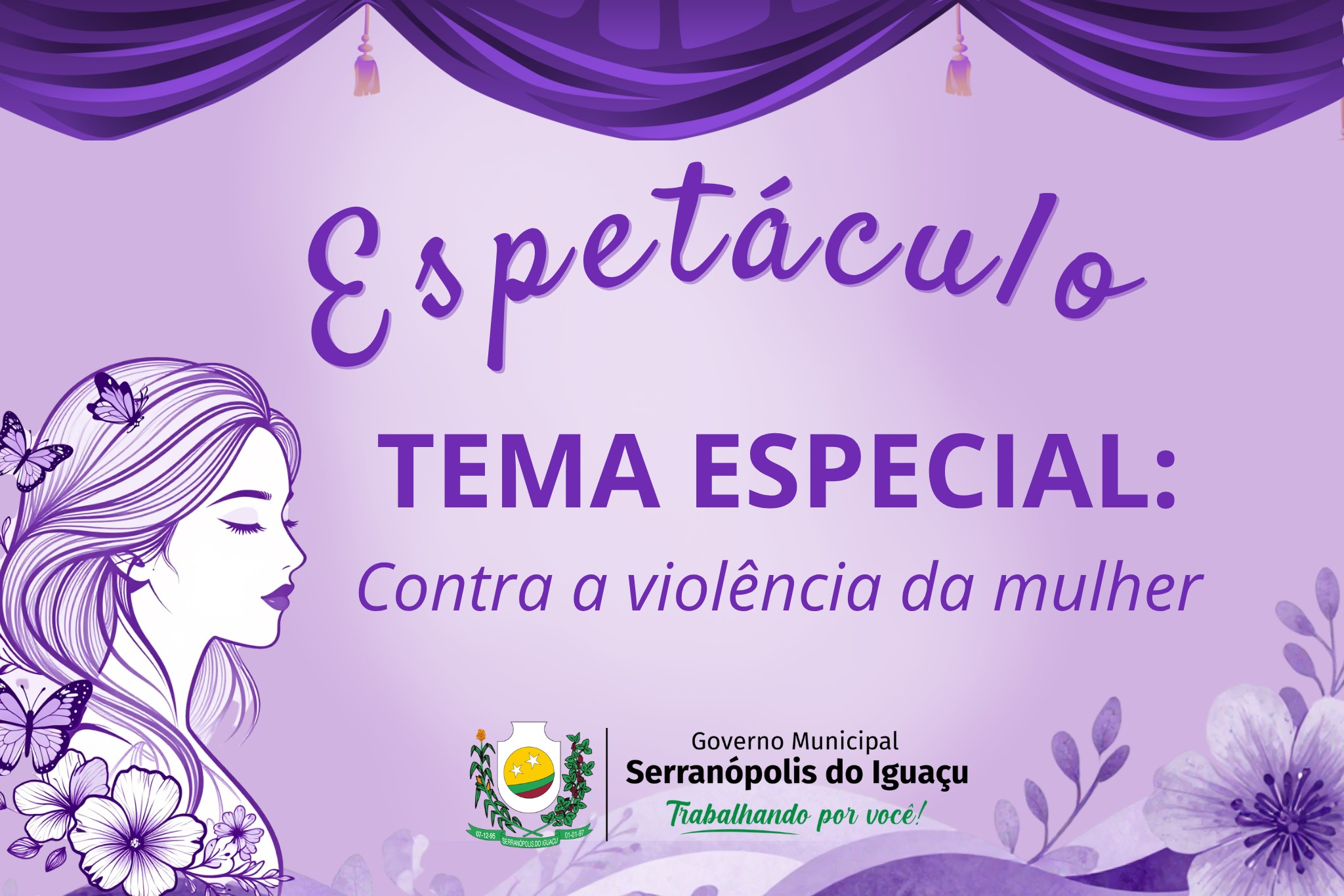 Governo Municipal promove espetáculo de conscientização sobre a violência contra a mulher
