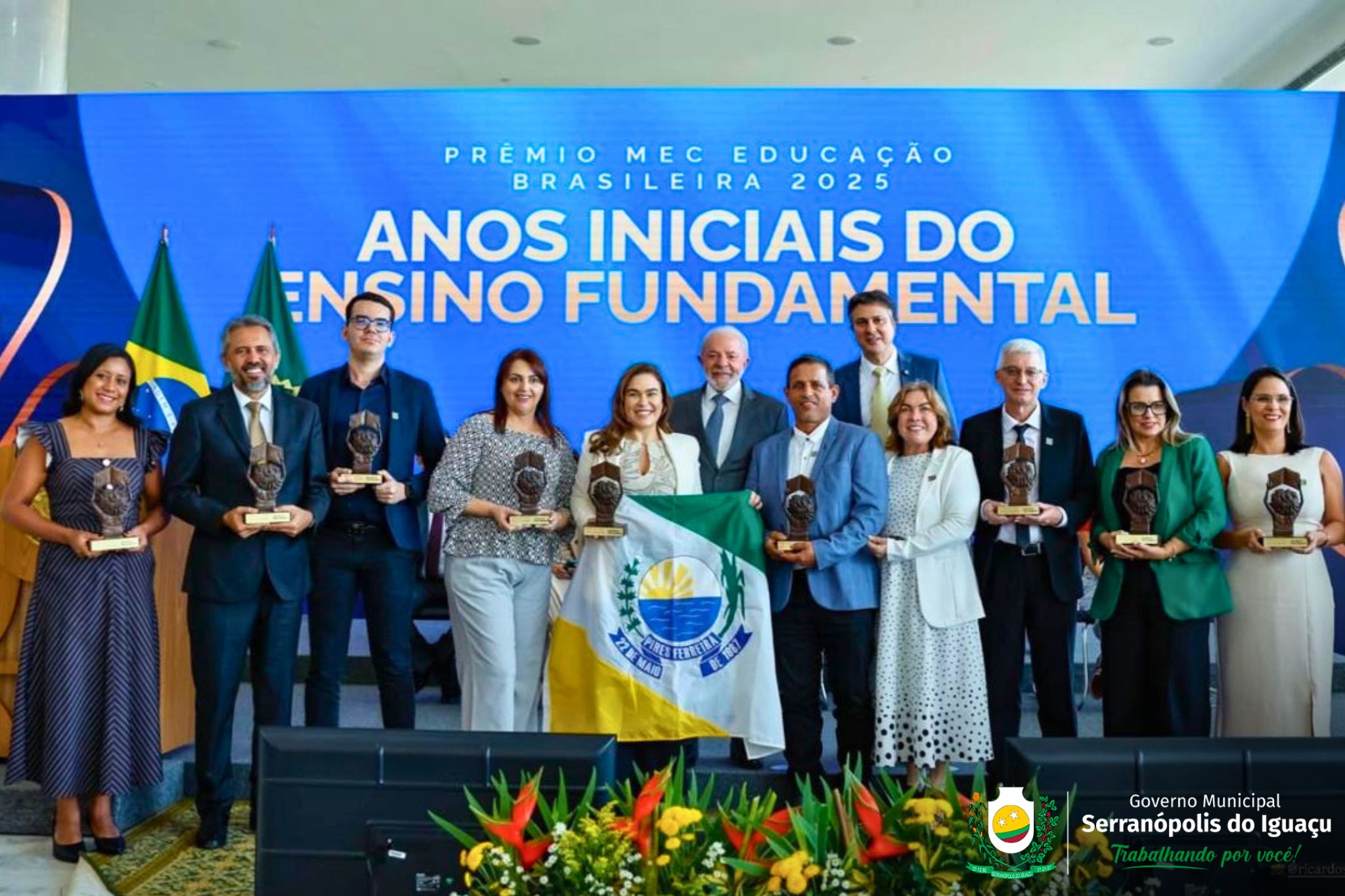 Serranópolis do Iguaçu recebe Prêmio MEC pelo desempenho no IDEB 