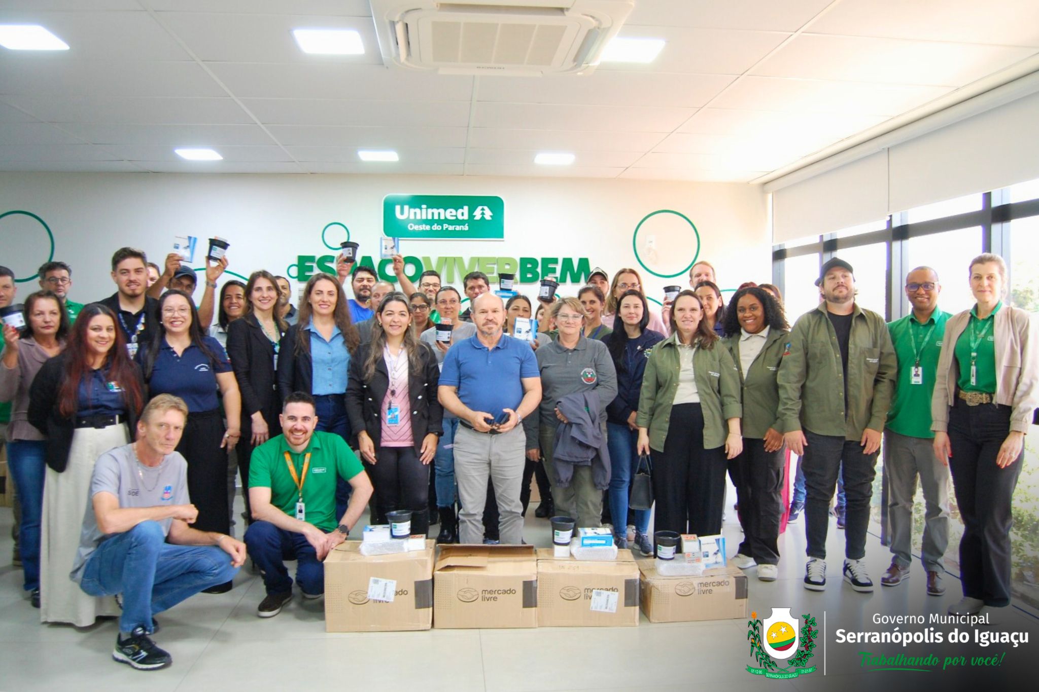Serranópolis do Iguaçu recebe kits para monitoramento do Aedes aegypti em parceria com a Unimed