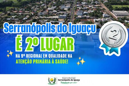 Serranópolis do Iguaçu conquista o segundo lugar regional no ranking da Atenção Primária à Saúde