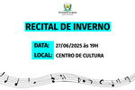 Governo Municipal convida população para Recital de Inverno Governo Municipal convida população para Recital de Inverno